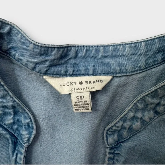 Lucky Brand Blue Ruffled Sundress - Picture 4 of 6